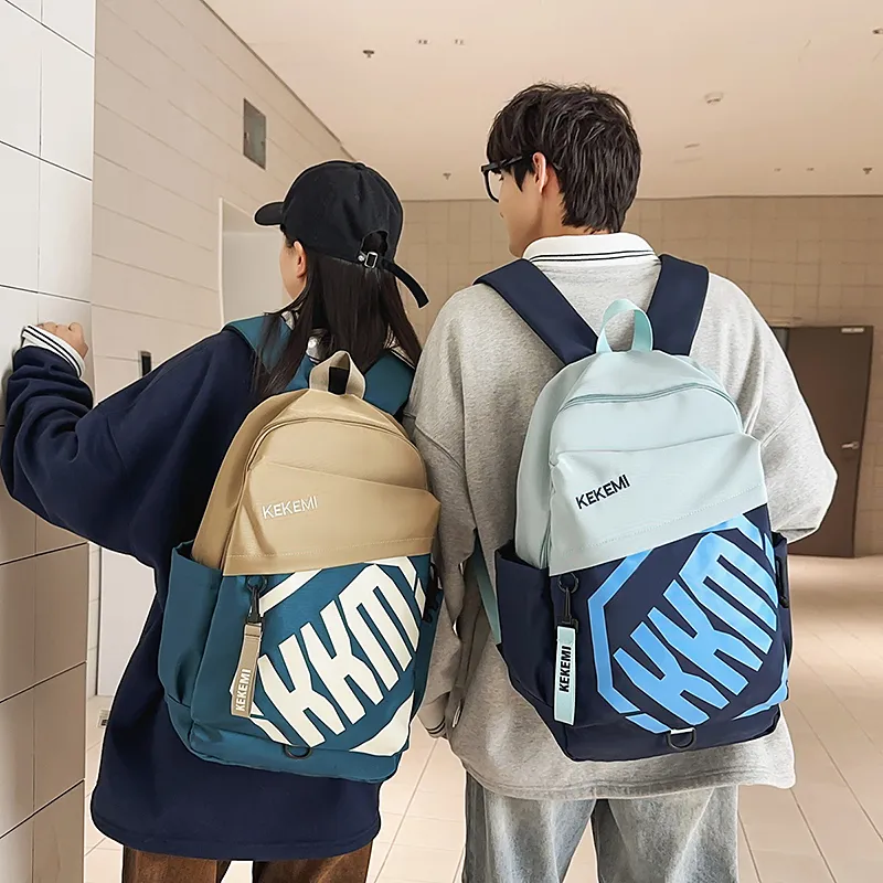 Kewuku Nylon Backpack Regular Unisex Multicolor-22