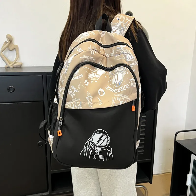 Kewuku Fabric Backpack Regular Unisex Multicolor-13