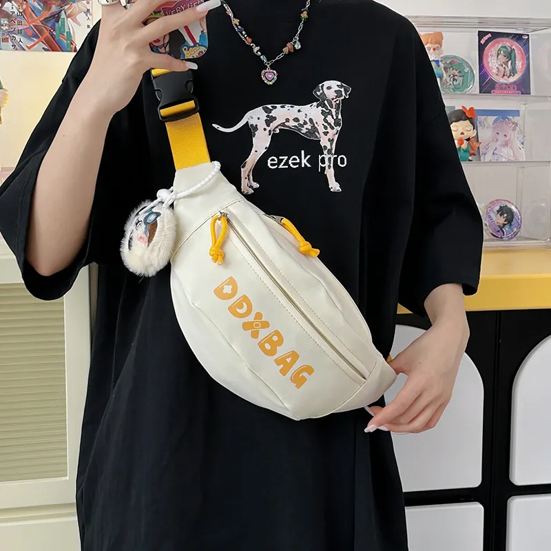 Kewuku Nylon Sling Bag Unisex Multicolor-4