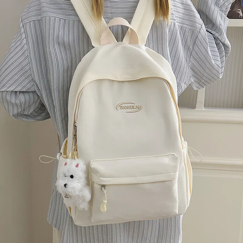Kewuku Nylon Backpack Unisex Multicolor-3