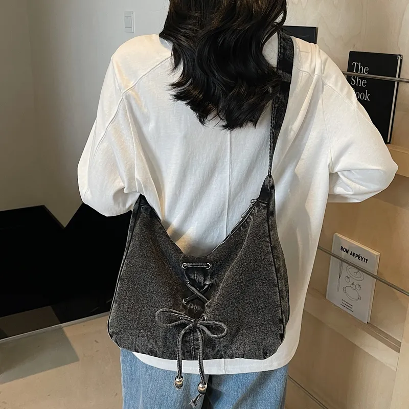 Kewuku Denim Crossbody Bag, Shoulder Bag Women's Multicolor-1
