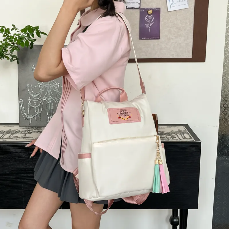 Kewuku Nylon Backpack Unisex Multicolor-1