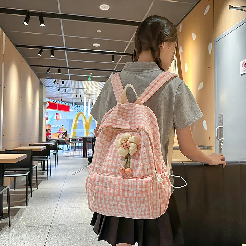 Kewuku Nylon Backpack Unisex Multicolor-5