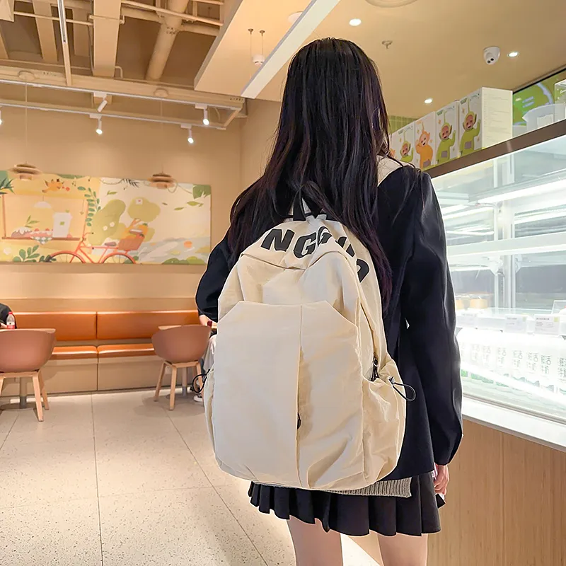 Kewuku Nylon Backpack Unisex Multicolor-2