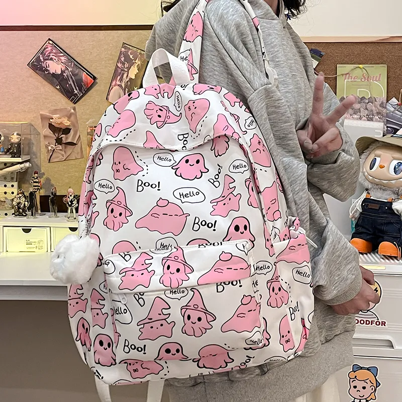 Kewuku Nylon Backpack Women's Multicolor-9