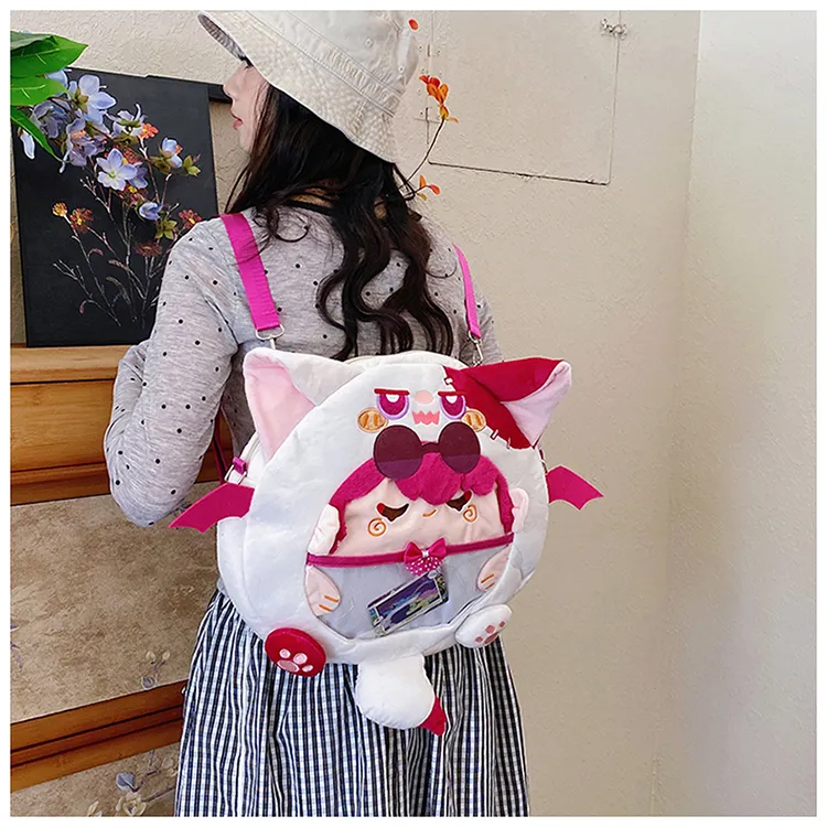 Kewuku Plush Backpack Regular Women's Multicolor-5