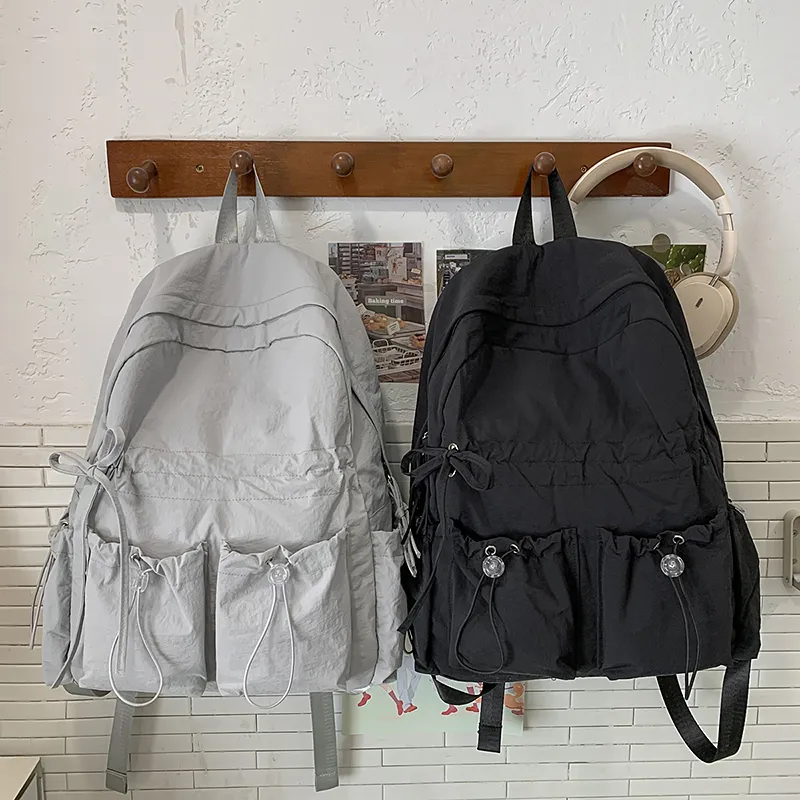 Kewuku Nylon Backpack Unisex Multicolor-11