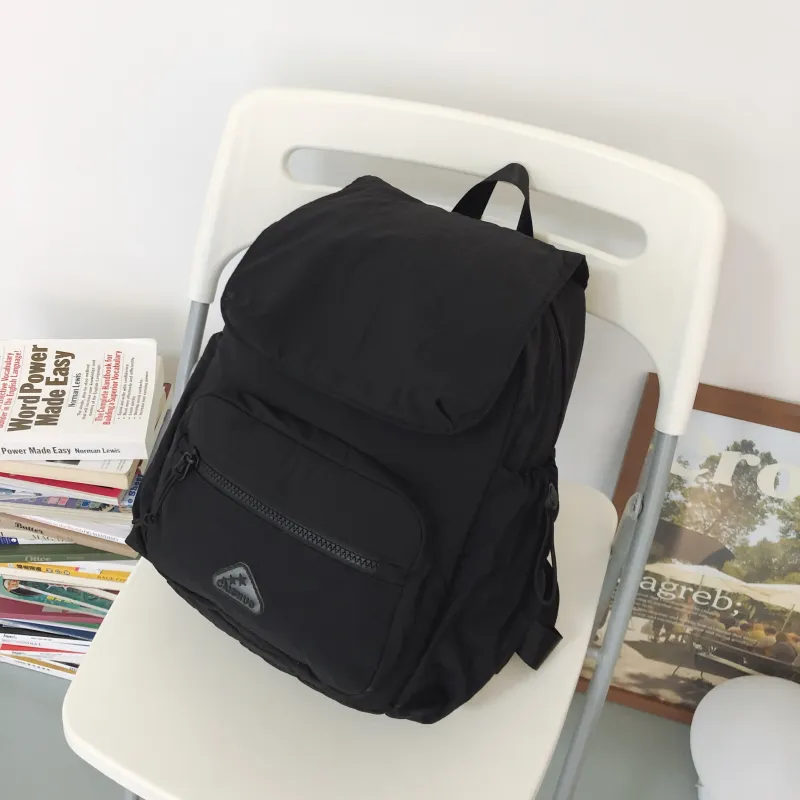 Kewuku Nylon Backpack Women's Black/Green-2