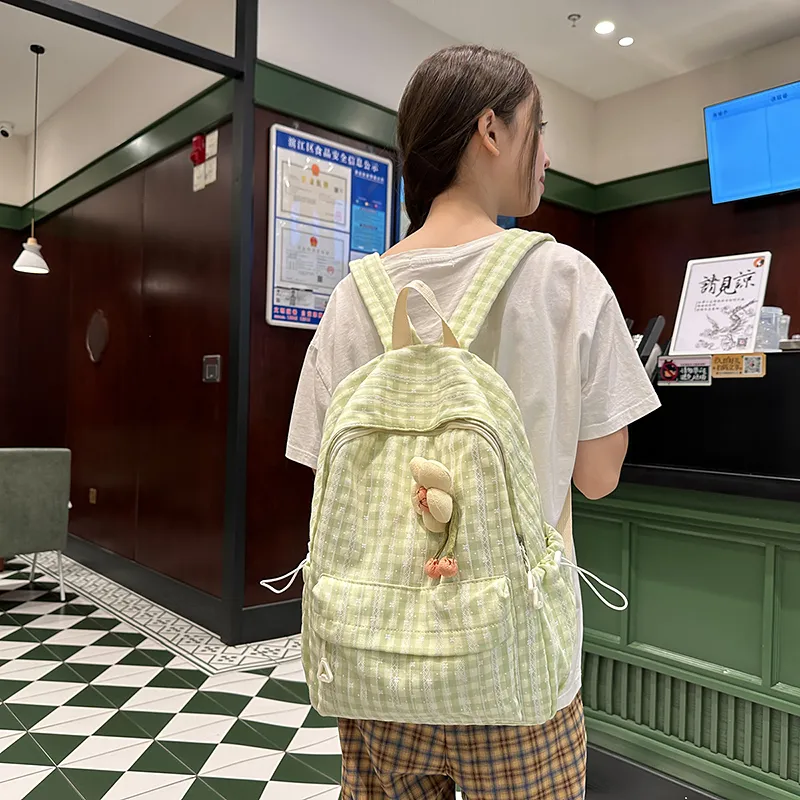 Kewuku Nylon Backpack Unisex Multicolor-2
