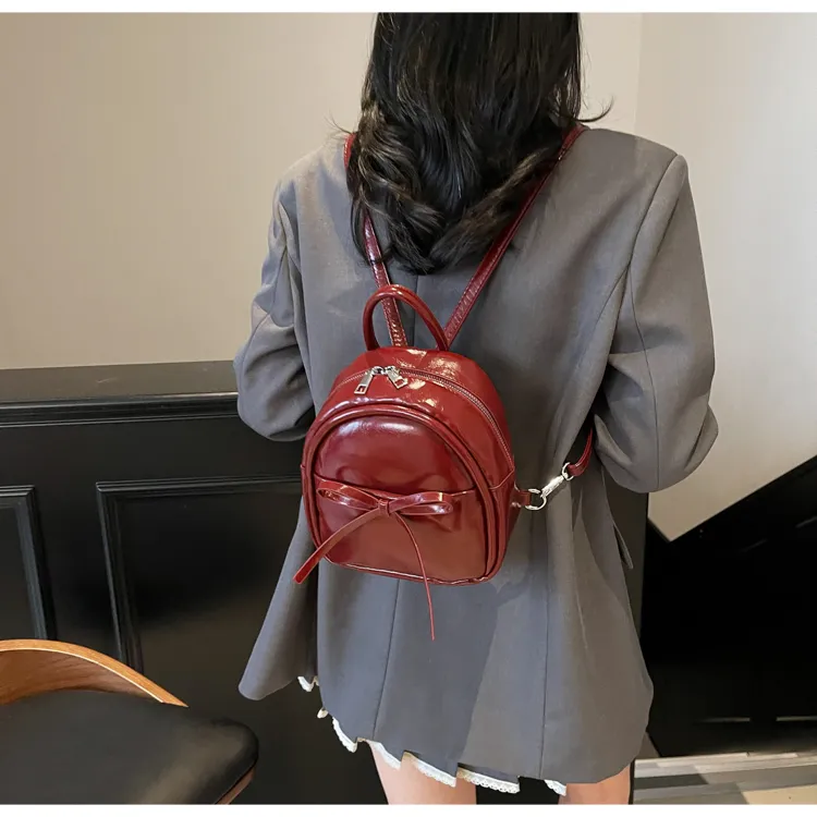 Kewuku PU Backpack Unisex Multicolor-10