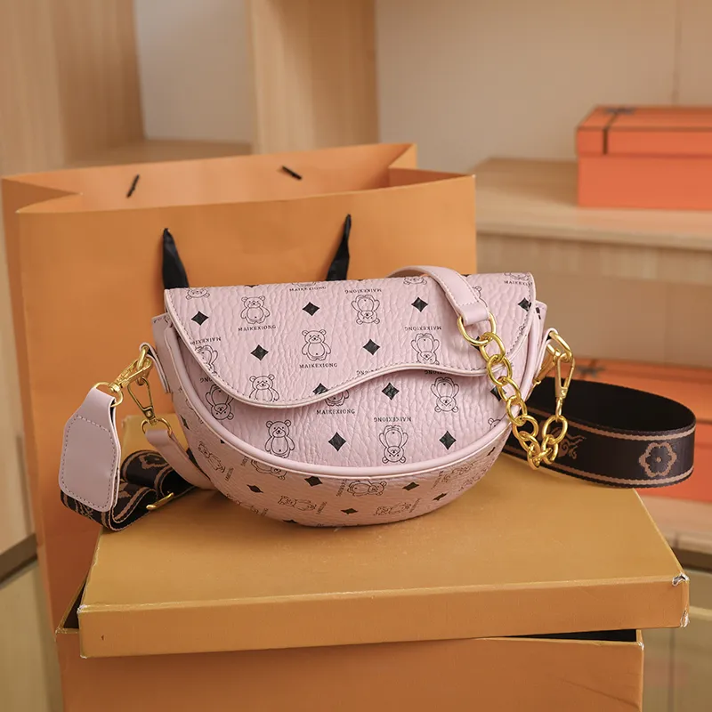 Kewuku PU Saddle Bag, Shoulder Bag, Crossbody Bag Unisex Multicolor-13