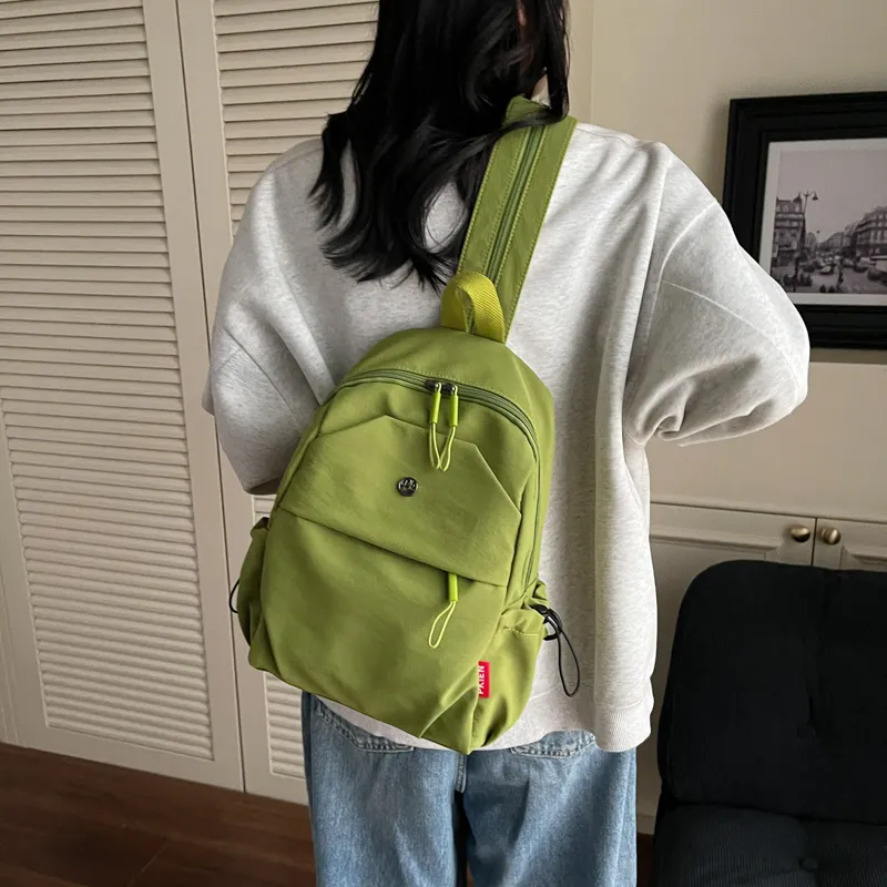 Kewuku Nylon Fabric Backpack Tubas Unisex Multicolor-22