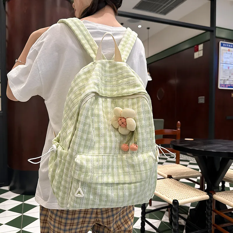 Kewuku Nylon Backpack Unisex Multicolor-1