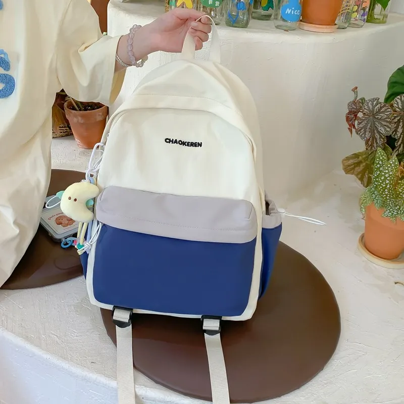 Kewuku Nylon Fabric Backpack Unisex Multicolor-14