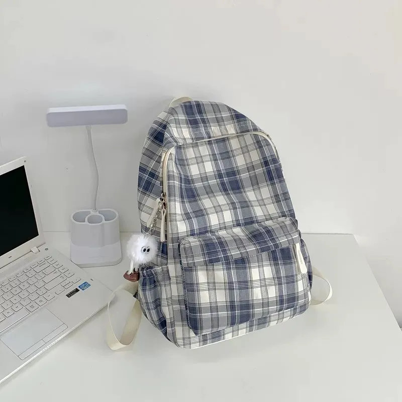 Kewuku Nylon Fabric Backpack Unisex Multicolor-14