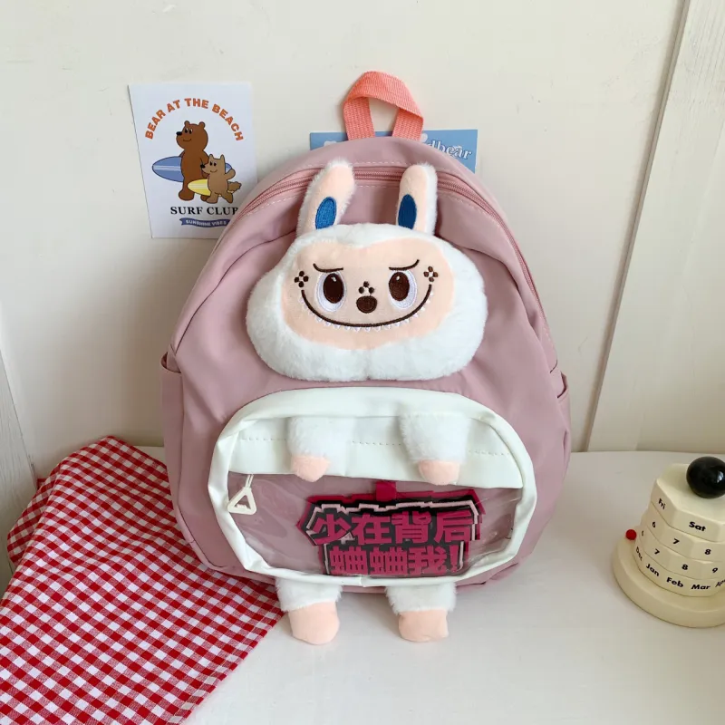Kewuku Oxford Backpack Regular Unisex White/Black/Pink/Khaki-6