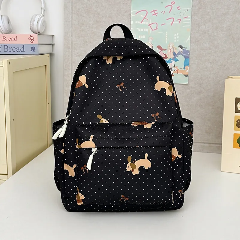 Kewuku Nylon Backpack Unisex Multicolor-3
