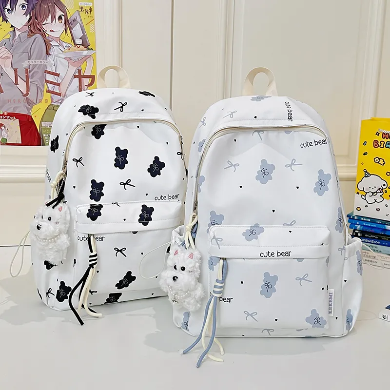 Kewuku Nylon Backpack Unisex Multicolor-2