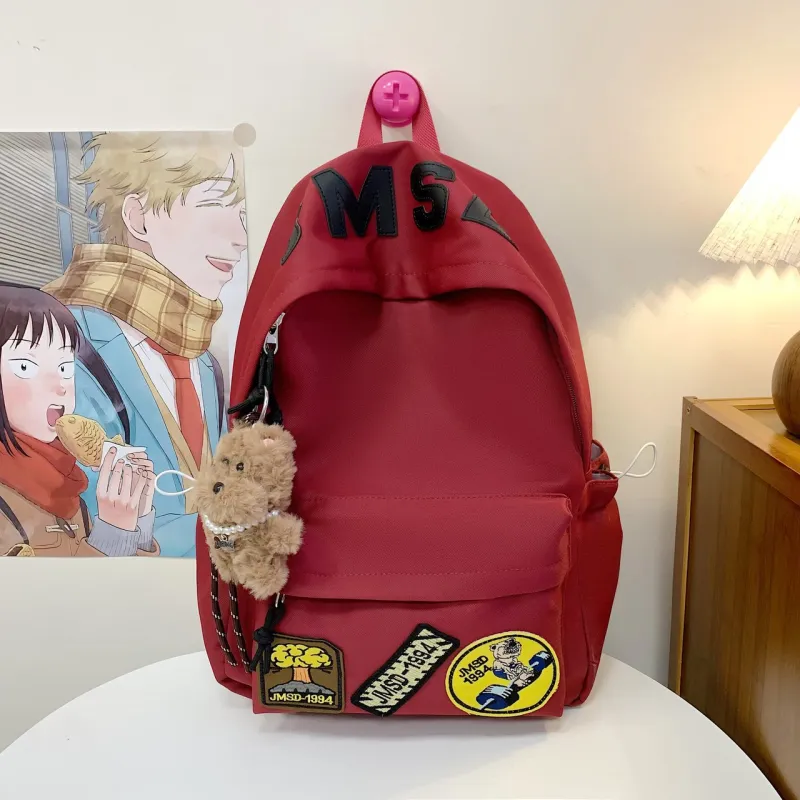 Kewuku Nylon Fabric Backpack Unisex Multicolor-10