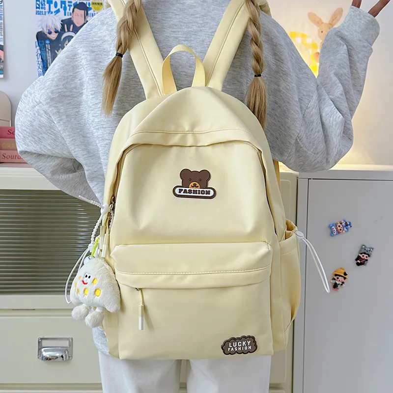 Kewuku Nylon Backpack Unisex Multicolor-8