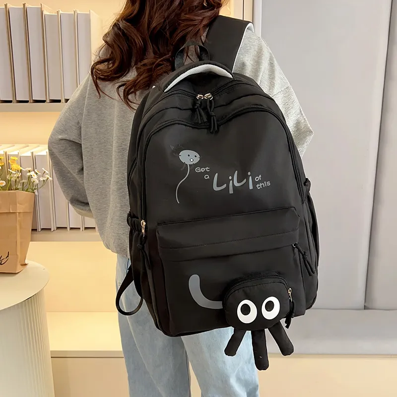 Kewuku Nylon Fabric Backpack Regular Unisex Multicolor-8