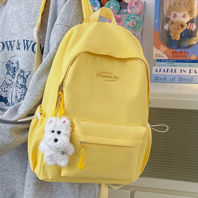 Kewuku Nylon Backpack Unisex Multicolor-11
