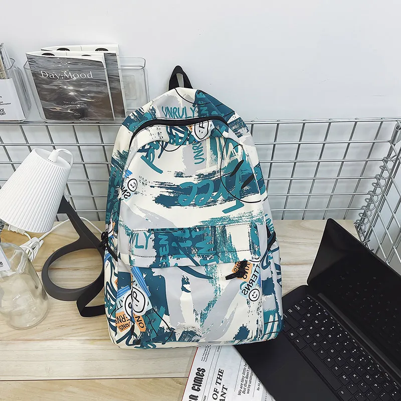 Kewuku Nylon Backpack Unisex Multicolor-13