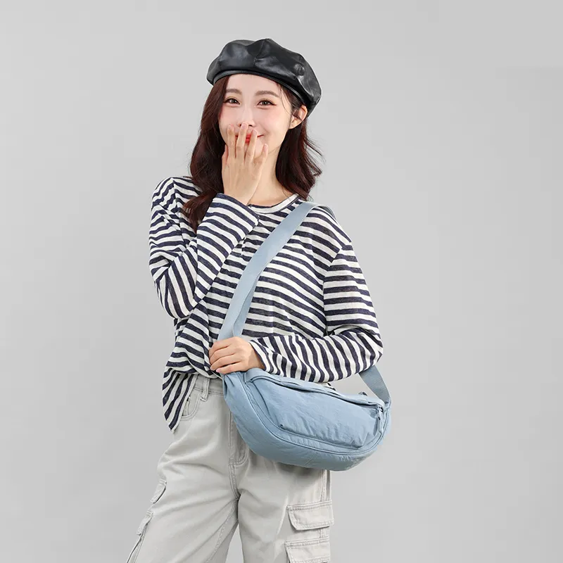 Kewuku Nylon Crossbody Bag, Shoulder Bag Regular Unisex Multicolor-14