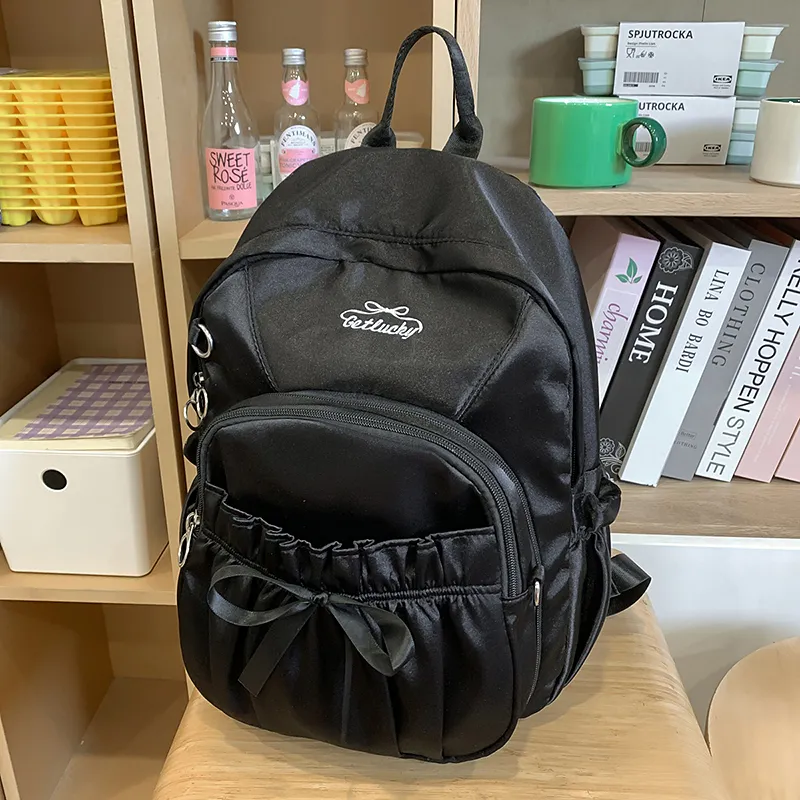 Kewuku Polyester Backpack Regular Women's Multicolor-12