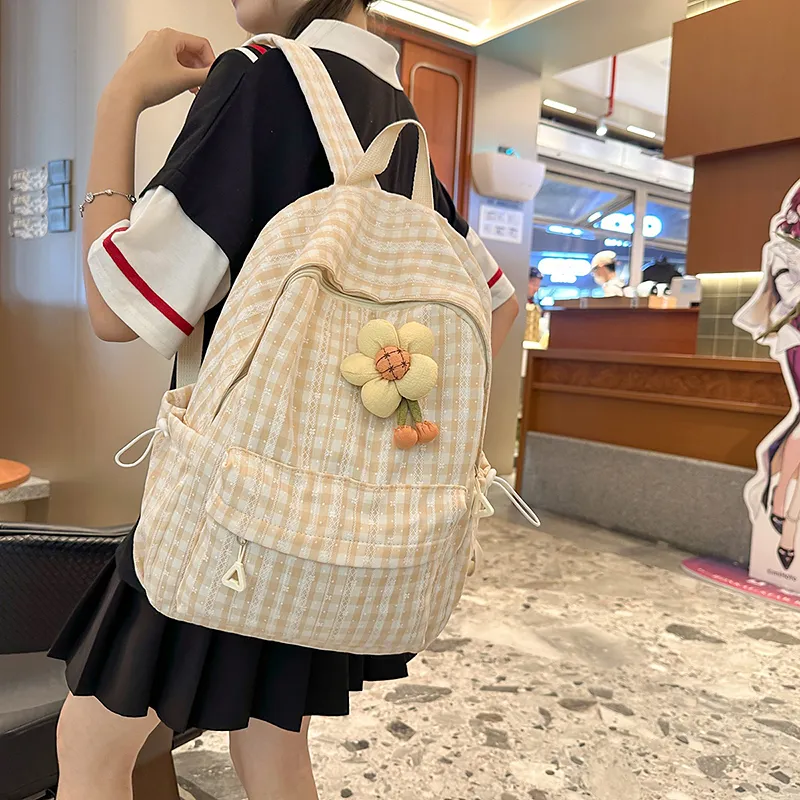 Kewuku Nylon Backpack Unisex Multicolor-14