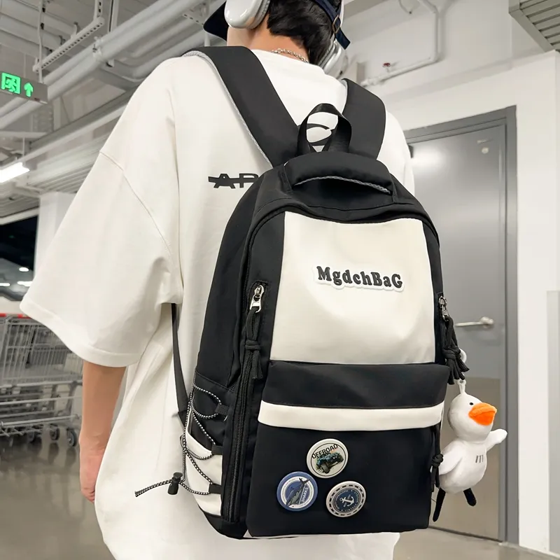 Kewuku Nylon Backpack Unisex Multicolor-1
