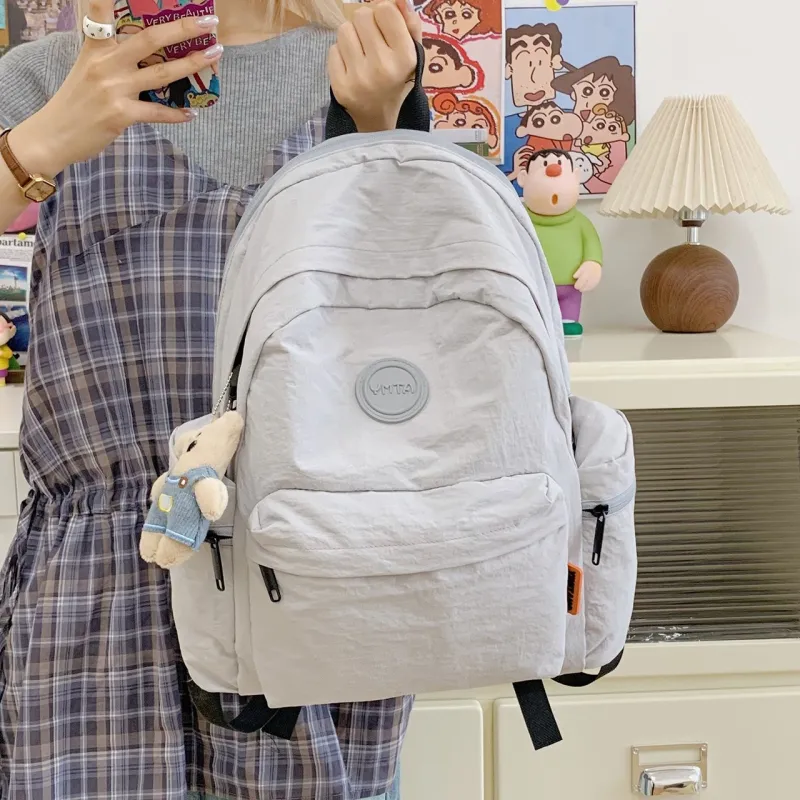 Kewuku Nylon Fabric Backpack Unisex Multicolor-2