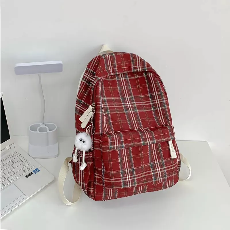 Kewuku Nylon Fabric Backpack Unisex Multicolor-10