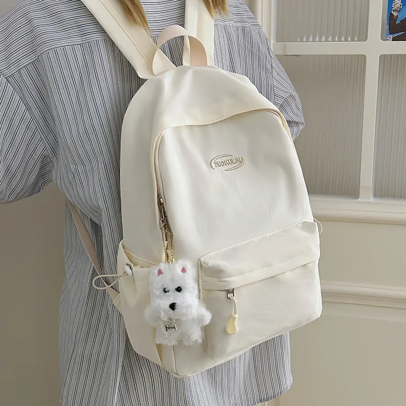 Kewuku Nylon Backpack Unisex Multicolor-2