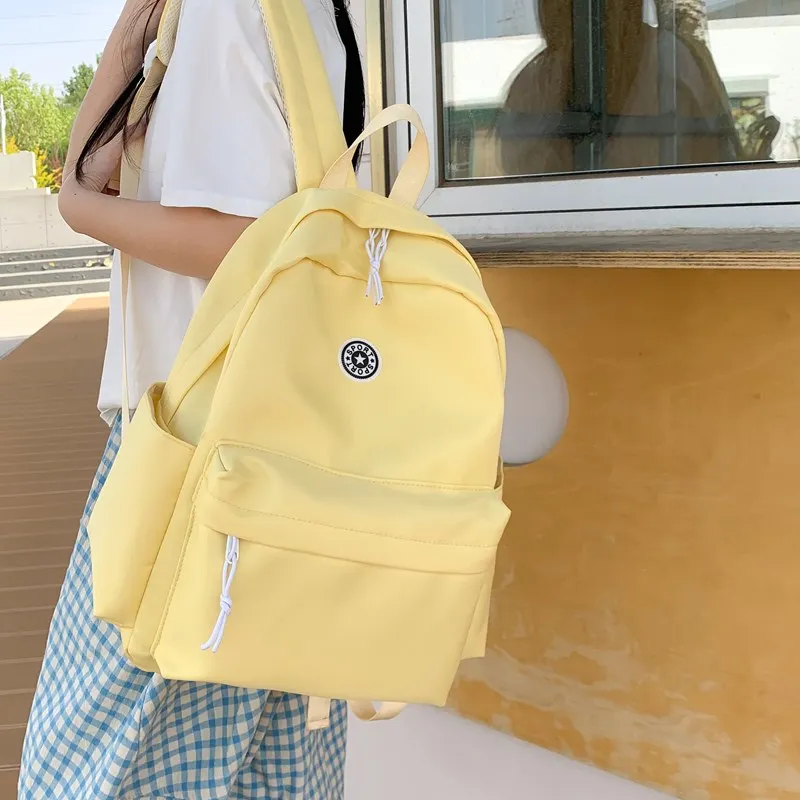 Kewuku Nylon Fabric Backpack Unisex Multicolor-10
