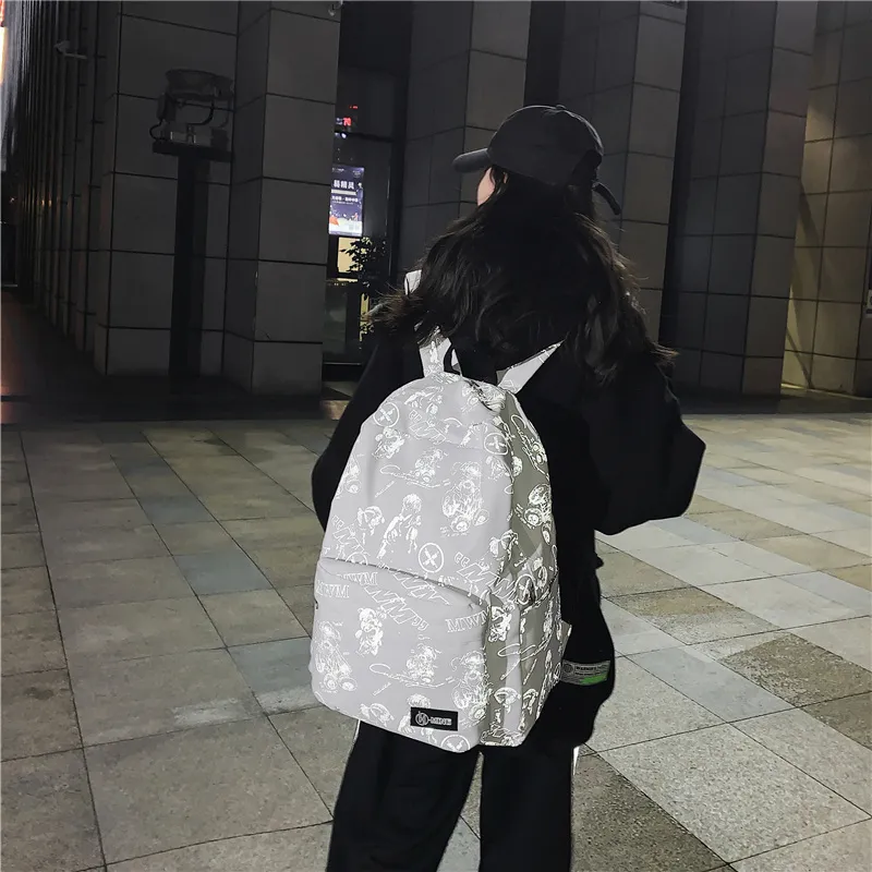 Kewuku Nylon Backpack Unisex Multicolor-1
