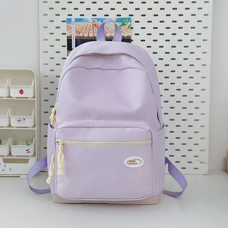 Kewuku Nylon Backpack Unisex Multicolor-9