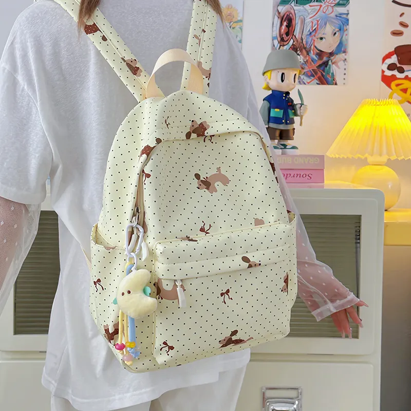 Kewuku Nylon Backpack Unisex Multicolor-21