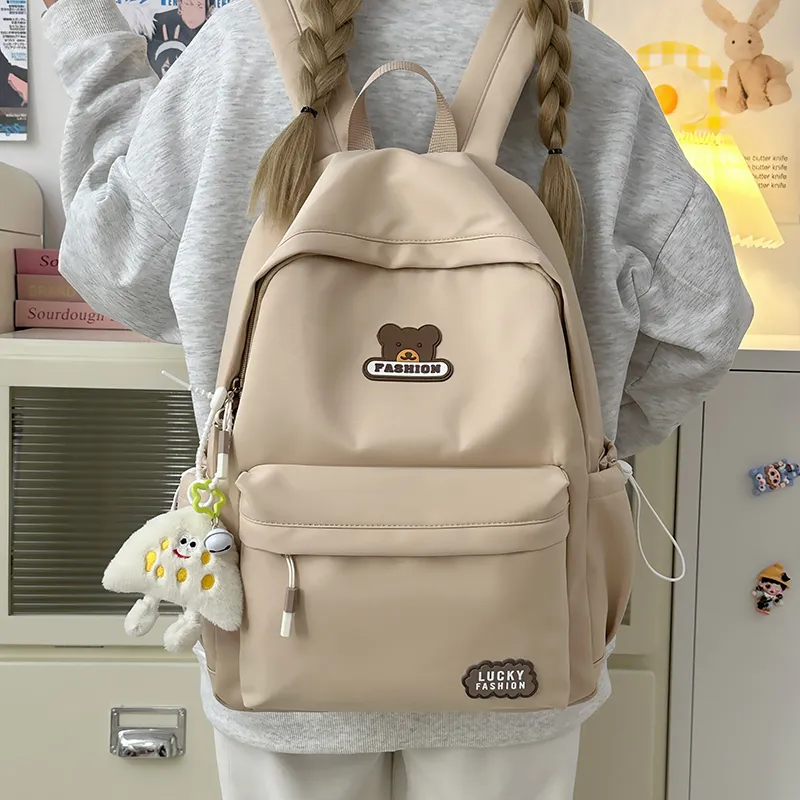 Kewuku Nylon Backpack Unisex Multicolor-11