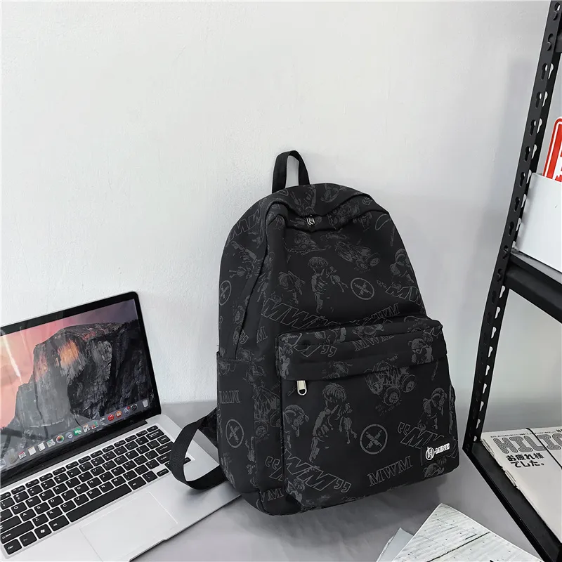 Kewuku Nylon Backpack Unisex Multicolor-5