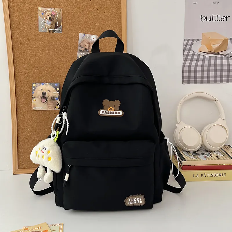 Kewuku Nylon Backpack Unisex Multicolor-4