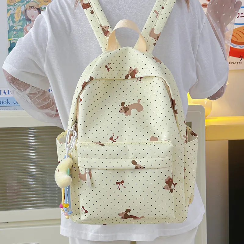 Kewuku Nylon Backpack Unisex Multicolor-22