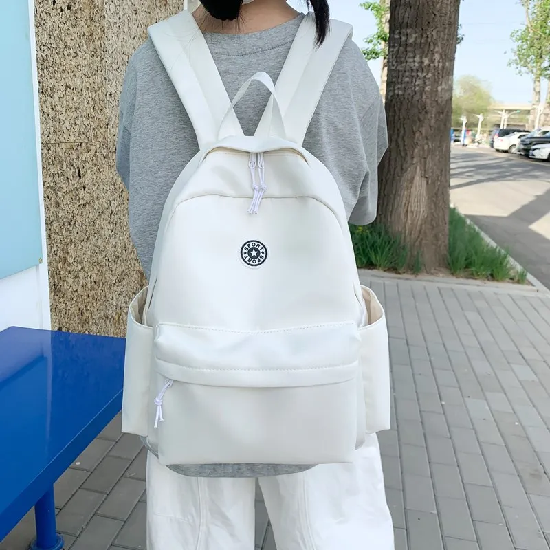 Kewuku Nylon Fabric Backpack Unisex Multicolor-2