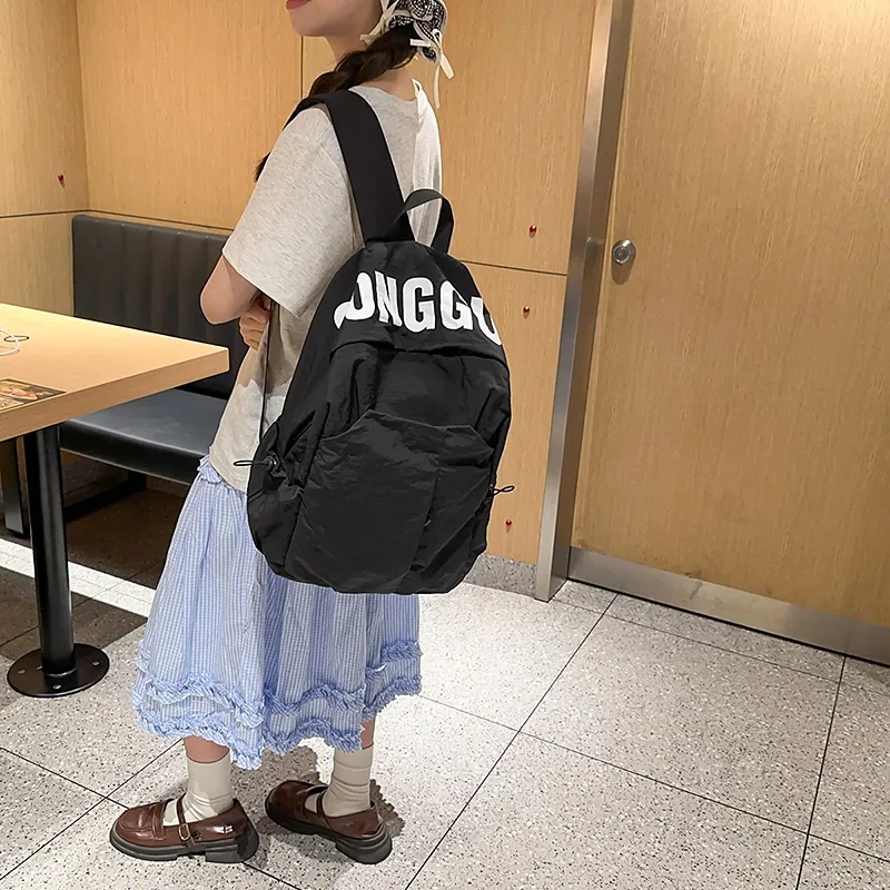 Kewuku Nylon Backpack Unisex Multicolor-9