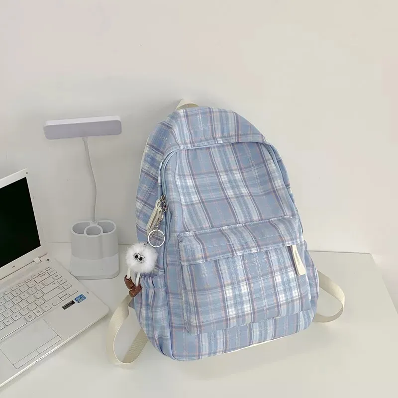 Kewuku Nylon Fabric Backpack Unisex Multicolor-12