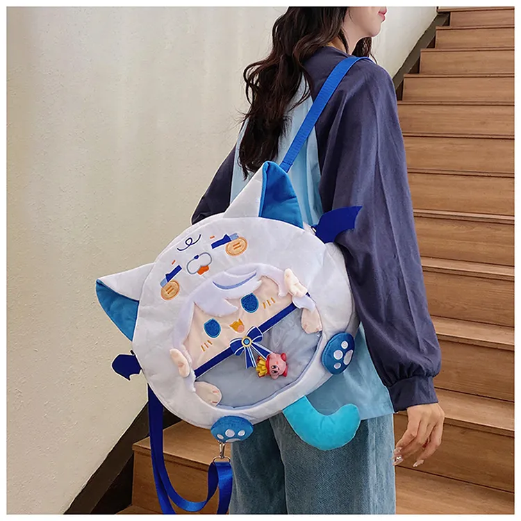 Kewuku Plush Backpack Regular Women's Multicolor-2