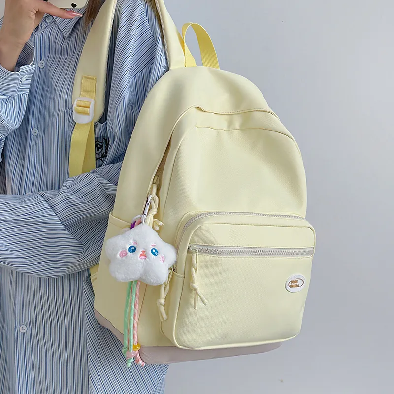 Kewuku Nylon Backpack Unisex Multicolor-16