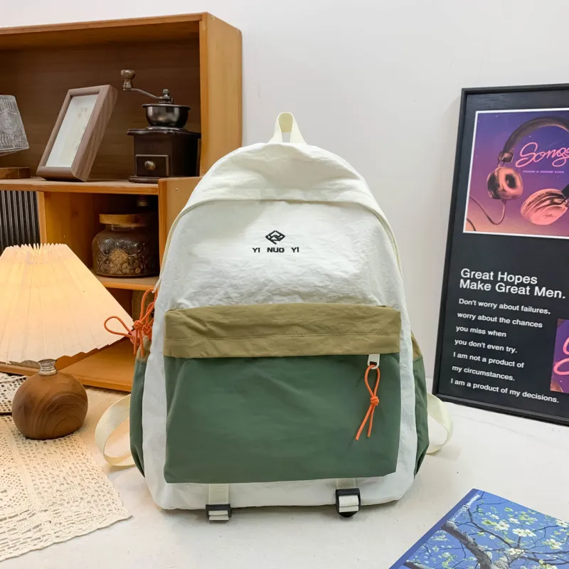 Kewuku Nylon Backpack Unisex Multicolor-9