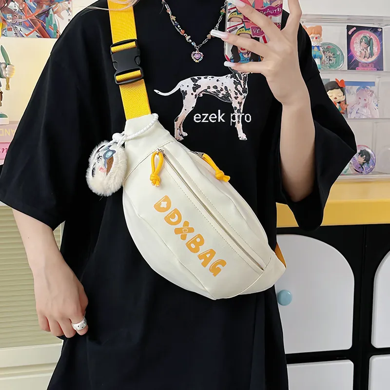 Kewuku Nylon Sling Bag Unisex Multicolor-3