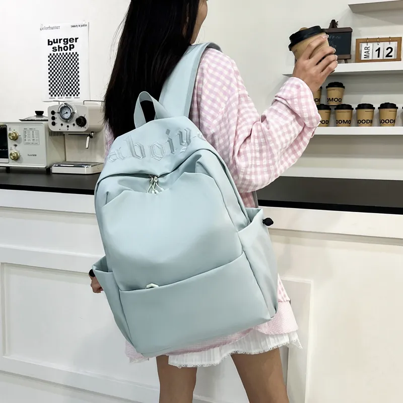 Kewuku Nylon Fabric Backpack Unisex Multicolor-15